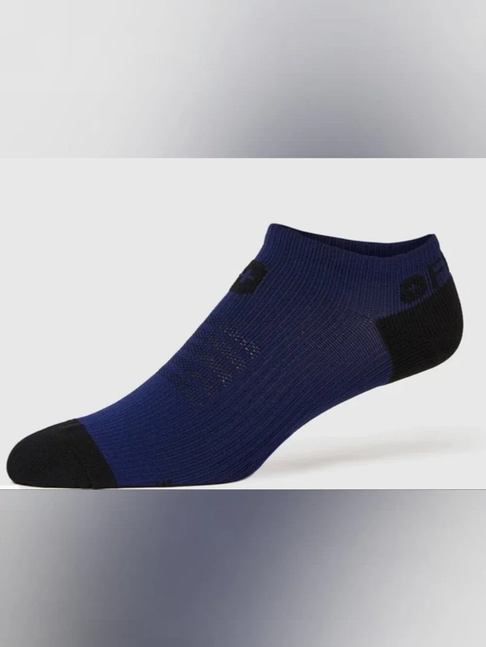Figs Women's Low-Cut Royal Blue and Black Athletic No-Show Socks